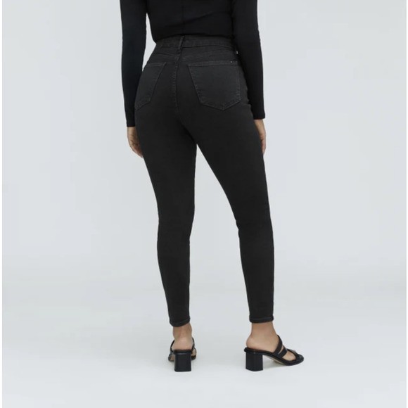 Everlane The Curvy High-Rise Black Skinny Jean - Picture 3 of 7